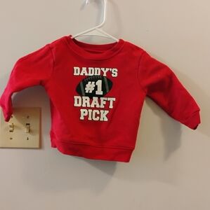 Infant football long sleeve shirt